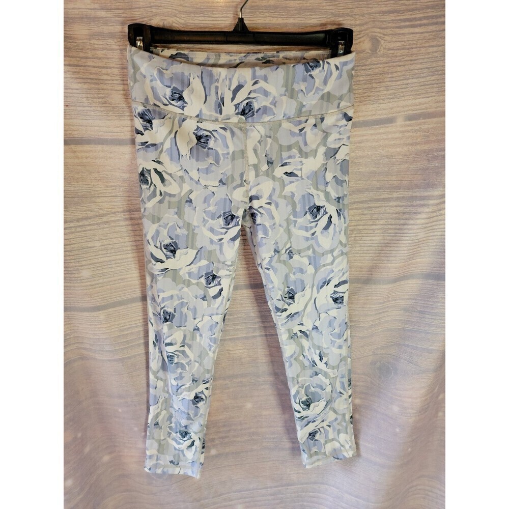 Mono B Activewear Baby Blue Floral Leggings